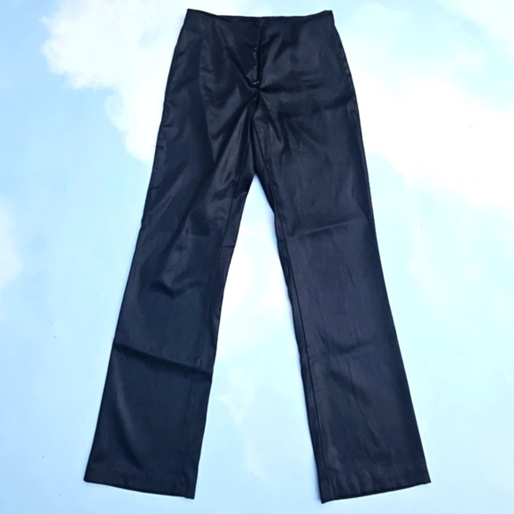 Vintage 90s Leather Pants High Waisted Leather Pants Sexy Womens Low Rise Pants